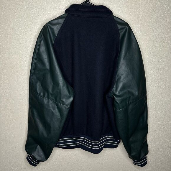 VTG Holloway Varsity Jacket Wool and Leather Size XL - Picture 4 of 6